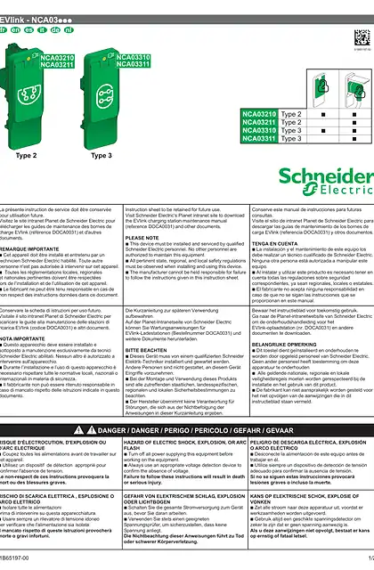 schneider施耐德NCA03... - Spare socket outlet for EVlink charging stations